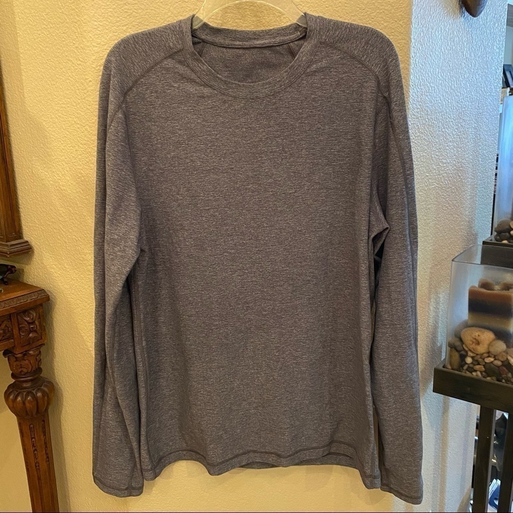 LULULEMON Men Gray Long Sleeve Top Size S/M - Picture 1 of 5